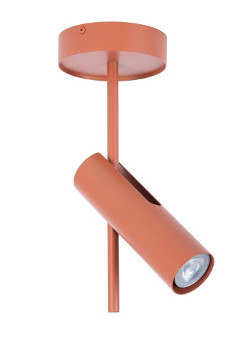 Lampa sufitowa Plafon Spot Kinkiet LEDA Sigma Lighting 1xGU10 max 10W led Stal lakierowana Ceglany/Ceglany