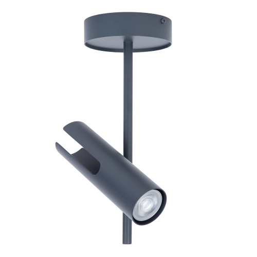 Lampa sufitowa Plafon Spot Kinkiet LEDA Sigma Lighting 1xGU10 max 10W led Stal lakierowana Grafit/Grafit