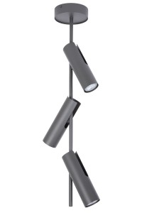 Lampa sufitowa Plafon Spot LEDA Sigma Lighting 3xGU10 max 10W led Stal lakierowana Ciemna Oliwka/Ciemna Oliwka