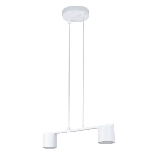 Lampa wisząca MILA Sigma Lighting 2x GX53 MAX 12 W LED Stal lakierowana Biały/Biały
