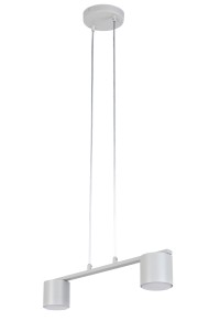 Lampa wisząca MILA Sigma Lighting 2x GX53 MAX 12 W LED Stal lakierowana Szary Beż/Szary Beż