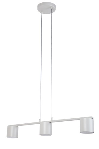Lampa wisząca MILA Sigma Lighting 3x GX53 MAX 12 W LED Stal lakierowana Szary Beż/Szary Beż