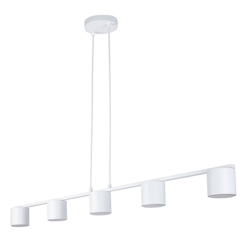 Lampa wisząca MILA Sigma Lighting 5x GX53 MAX 12 W LED Stal lakierowana Biały/Biały