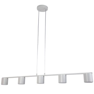 Lampa wisząca MILA Sigma Lighting 5x GX53 MAX 12 W LED Stal lakierowana Szary Beż/Szary Beż