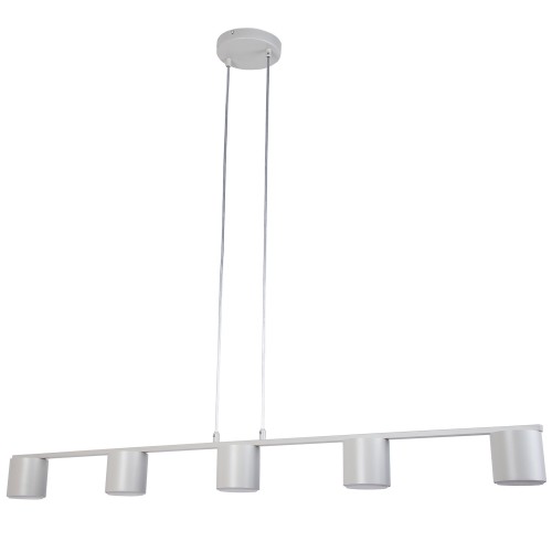 Lampa wisząca MILA Sigma Lighting 5x GX53 MAX 12 W LED Stal lakierowana Szary Beż/Szary Beż