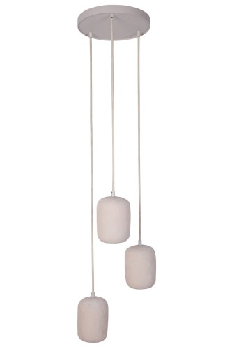 Lampa wisząca OLO Sigma Lighting 3XGU10 MAX 10W LED Stal lakierowana Beż/Beż