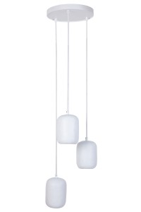 Lampa wisząca OLO Sigma Lighting 3XGU10 MAX 10W LED Stal lakierowana Biały/Biały