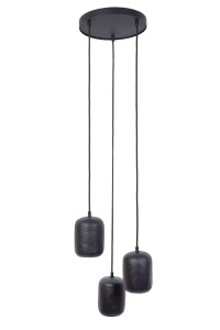 Lampa wisząca OLO Sigma Lighting 3XGU10 MAX 10W LED Stal lakierowana Czarny/Czarny