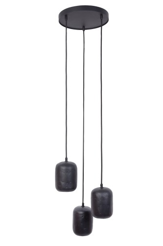 Lampa wisząca OLO Sigma Lighting 3XGU10 MAX 10W LED Stal lakierowana Czarny/Czarny