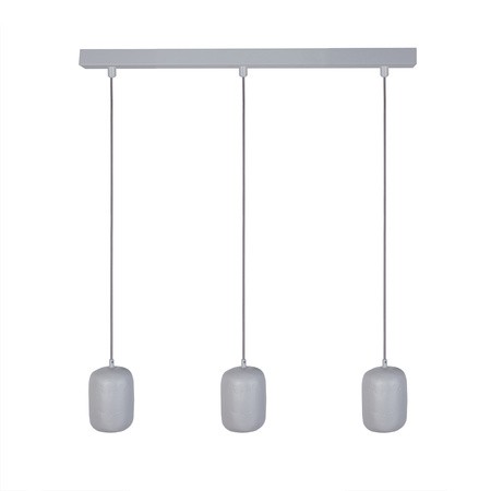 Lampa wisząca OLO Sigma Lighting 3XGU10 MAX 10W LED Stal lakierowana Szary/Szary