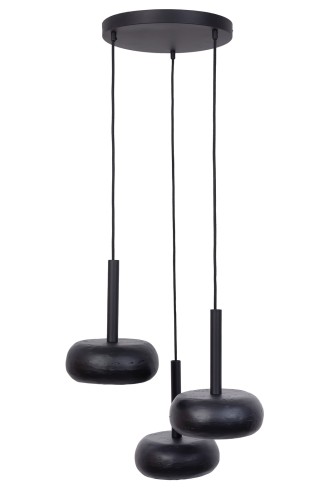 Lampa wisząca OTTO Sigma Lighting 3x GX53 MAX 12 W LED Stal lakierowana Czarny/Czarny