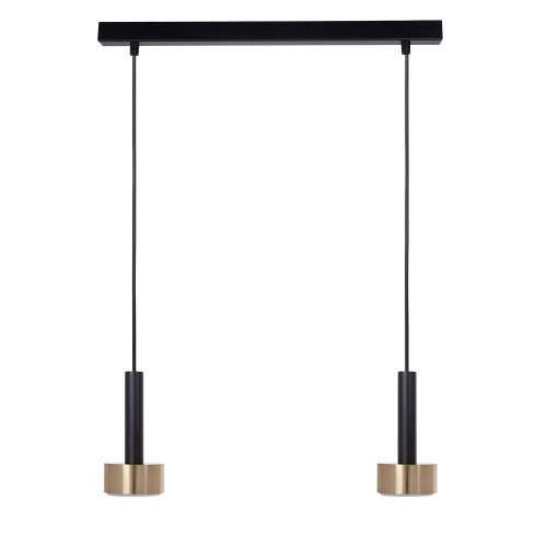 Lampa wisząca STAMP Sigma Lighting 2x GX53 MAX 12W LED Stal lakierowana Czarny/Czarny,Złoty