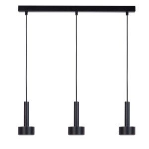 Lampa wisząca STAMP Sigma Lighting 3x GX53 MAX 12W LED Stal lakierowana Czarny/Czarny