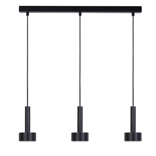 Lampa wisząca STAMP Sigma Lighting 3x GX53 MAX 12W LED Stal lakierowana Czarny/Czarny