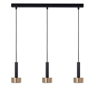 Lampa wisząca STAMP Sigma Lighting 3x GX53 MAX 12W LED Stal lakierowana Czarny/Czarny,Złoty
