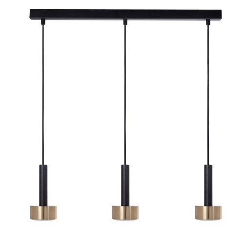 Lampa wisząca STAMP Sigma Lighting 3x GX53 MAX 12W LED Stal lakierowana Czarny/Czarny,Złoty