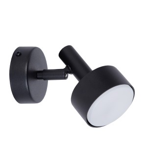 Lampa ścienna Kinkiet spot STAMP Sigma Lighting 1x GX53 MAX 12W LED Stal lakierowana Czarny/Czarny