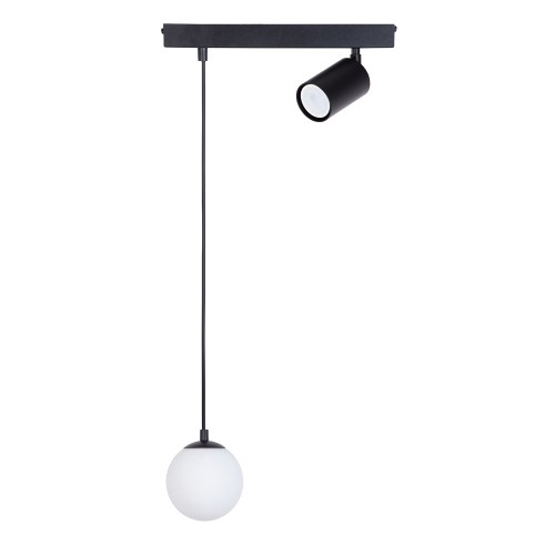 Lampa wisząca TAVIRA Sigma Lighting 1XG9 MAX 12W LED, 1XGU10 MAX 10W LED Stal lakierowana Czarny/Biały,Czarny