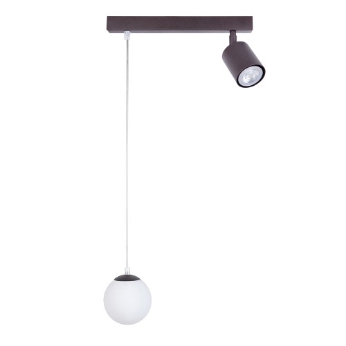 Lampa wisząca TAVIRA Sigma Lighting 1XG9 MAX 12W LED, 1XGU10 MAX 10W LED Stal lakierowana Brąz/Biały,Brąz