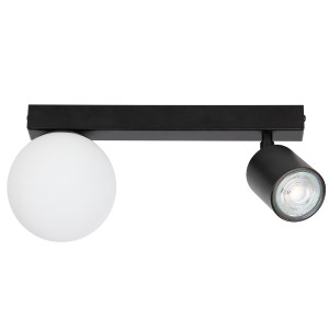 Lampa sufitowa Plafon TAVIRA Sigma Lighting 1XG9 MAX 12W LED, 1XGU10 MAX 10W LED Stal lakierowana Czarny/Biały,Czarny