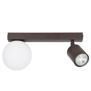Lampa sufitowa Plafon TAVIRA Sigma Lighting 1XG9 MAX 12W LED, 1XGU10 MAX 10W LED Stal lakierowana Brąz/Biały,Brąz