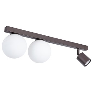 Lampa sufitowa Plafon TAVIRA Sigma Lighting 2XG9 MAX 12W LED, 1XGU10 MAX 10W LED Stal lakierowana Brąz/Biały,Brąz