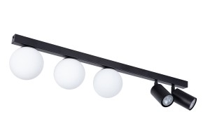 Lampa sufitowa Plafon TAVIRA Sigma Lighting 3XG9 MAX 12W LED, 2XGU10 MAX 10W LED Stal lakierowana Czarny/Biały,Czarny