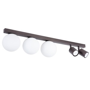 Lampa sufitowa Plafon TAVIRA Sigma Lighting 3XG9 MAX 12W LED, 2XGU10 MAX 10W LED Stal lakierowana Brąz/Biały,Brąz