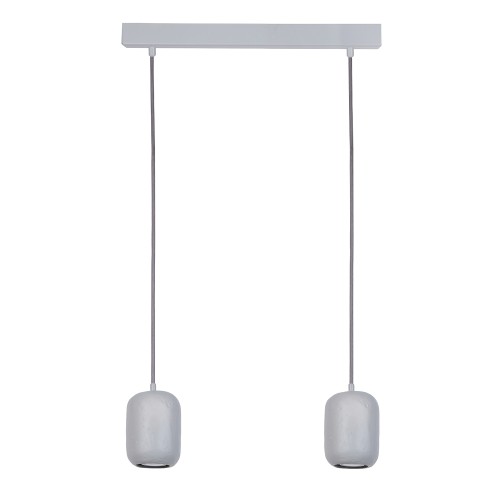 Lampa wisząca OLO Sigma Lighting 2XGU10 MAX 10W LED Stal lakierowana Szary/Szary