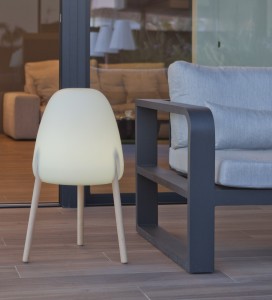 Lampa zewnętrzna 3085 ROCKET 70 New Garden LED 5W Tworzywo sztuczne/Drewno Biały/Drewno