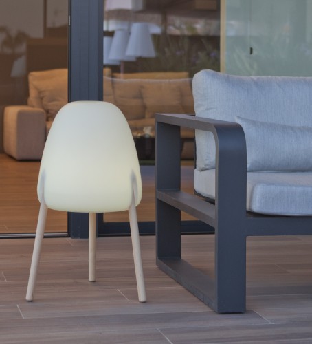 Lampa zewnętrzna 3085 ROCKET 70 New Garden LED 5W Tworzywo sztuczne/Drewno Biały/Drewno