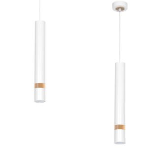 Lampa wisząca JOKER MLP6301 Milagro 1xGU10 Metal + Drewno Biały