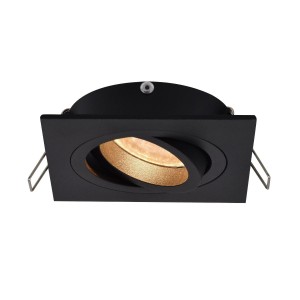 Lampa sufitowa Oprawa podtynkowa Chuck 003064-024588 Zuma Line 1x50W Czarny Metal