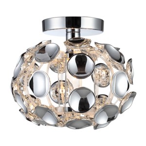 Lampa sufitowa plafon Ferrara LP-17060/1C Light Prestige 1x E14 Akryl / Chrom