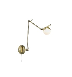 Lampa ścienna Kinkiet Nordlux G9 5W Metal Mosiądz