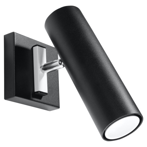 Lampa ścienna Direzione SL.0498 Sollux 1xGU10 10W Stal Czarny