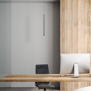 Lampa wisząca Zuma Loya LED 5W Srebrny nad biurkiem.