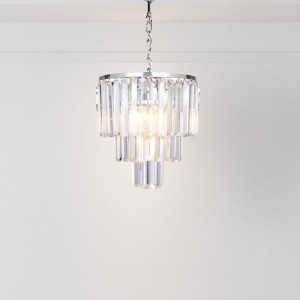 Lampa wisząca Zuma Line Amedeo E14 4x40W Srebrny Metal