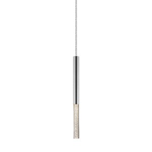Lampa wisząca Zuma Line One LED 5W Chrom na białym tle.