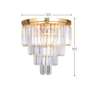 Lampa sufitowa Plafon Amedeo Zuma Line 5x40W Złoty Metal