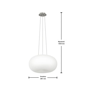 Lampa Wisząca Inez Zuma line 2x60W E27 Biały Metal, nowoczesne oświetlenie sufitowe