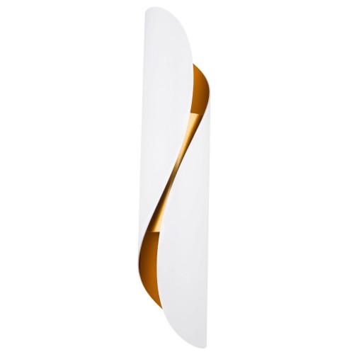 Lampa ścienna Kinkiet Drill Abigali KGG2E14-W Biało-Złoty 2xE14