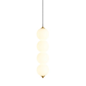 Lampa wisząca Abigali Pontti4 12W złoty/mleczne kule