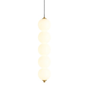 Lampa wisząca Abigali Pontti5 15W złoty/mleczne kule