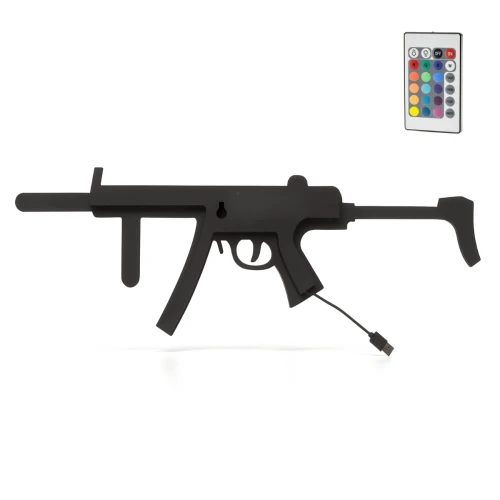Lampa gamingowa LED USB Abigali COD karabin MP5 RGB czarny