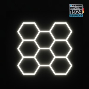 Lampa LED Hexagon Blaupunkt 252W geometryczny panel sufitowy led 4000K CRI90 w kształcie plasta miodu