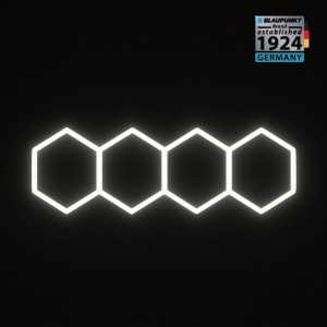 Lampa LED Hexagon Blaupunkt 151W geometryczny panel sufitowy led 4000K CRI90 w kształcie plasta miodu