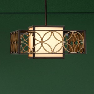 Lampa wisząca Remi FE-REMY-P-B Elstead Lighting 1xE27 Żelazo Brąz