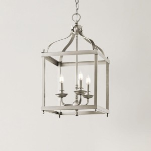 Lampa wisząca Larkin KL-LARKIN-P-M-NI Elstead Lighting 3xE14 Stal Nikiel