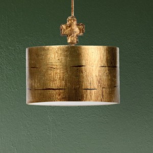 Lampa wisząca Fragment FB-FRAGMENT-G-PL Elstead Lighting 1xE27 Stal miękka Złoty